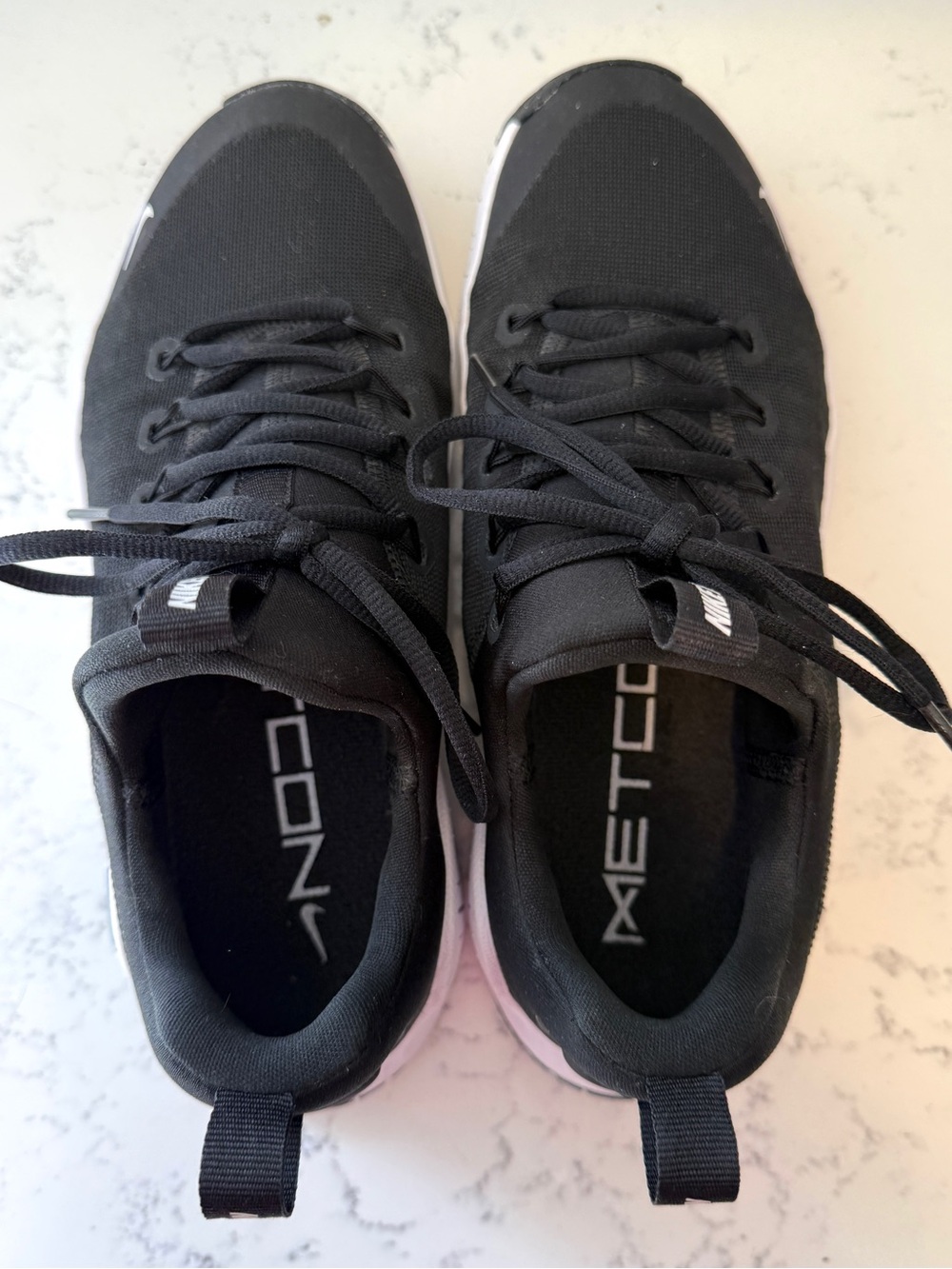 women’s Nike Free Metcon 6 size 8.5 black white - Picture 4 of 6